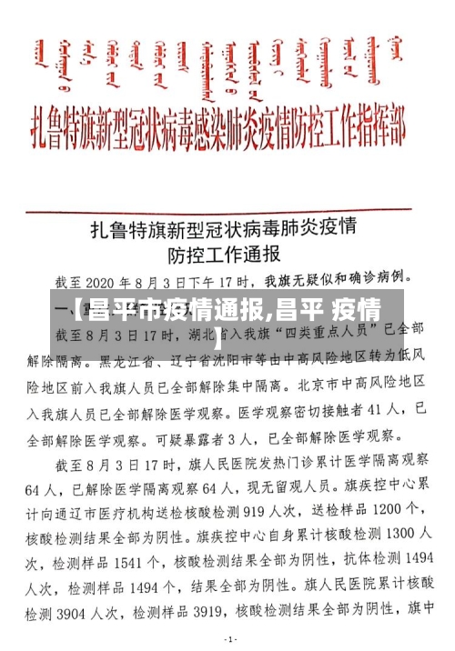 【昌平市疫情通报,昌平 疫情】-第2张图片