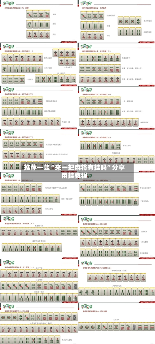 推荐一款“来一把麻将有挂吗”分享用挂教程-第2张图片