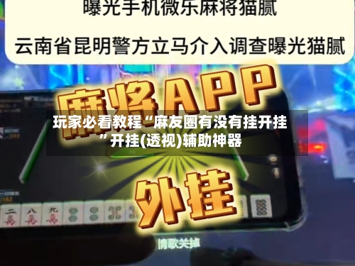 玩家必看教程“麻友圈有没有挂开挂”开挂(透视)辅助神器-第1张图片