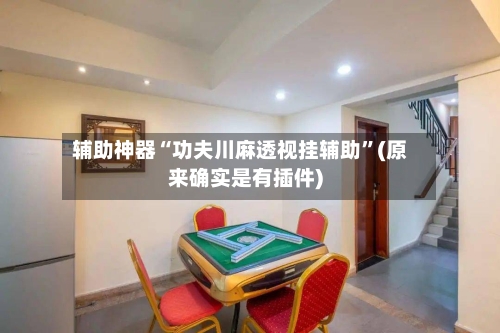 辅助神器“功夫川麻透视挂辅助”(原来确实是有插件)-第1张图片