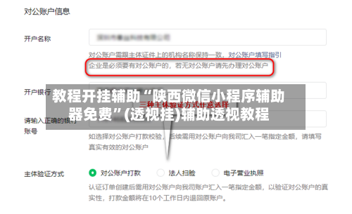 教程开挂辅助“陕西微信小程序辅助器免费	”(透视挂)辅助透视教程-第2张图片