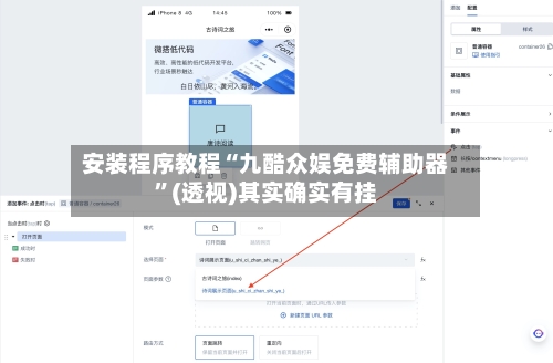 安装程序教程“九酷众娱免费辅助器	”(透视)其实确实有挂-第1张图片