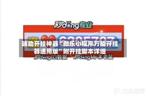 辅助开挂神器“微乐小程序万能开挂器通用版”附开挂脚本详细-第1张图片