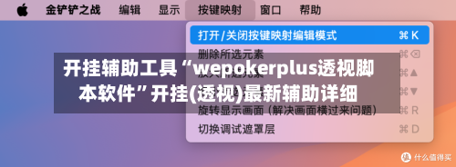 开挂辅助工具“wepokerplus透视脚本软件”开挂(透视)最新辅助详细-第3张图片