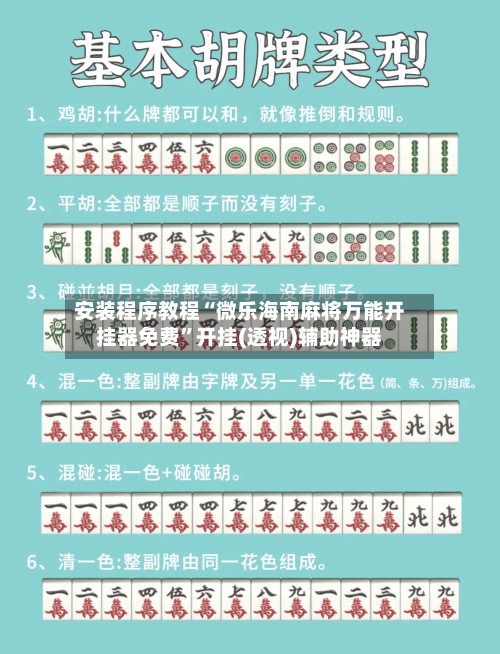 安装程序教程“微乐海南麻将万能开挂器免费	”开挂(透视)辅助神器-第1张图片