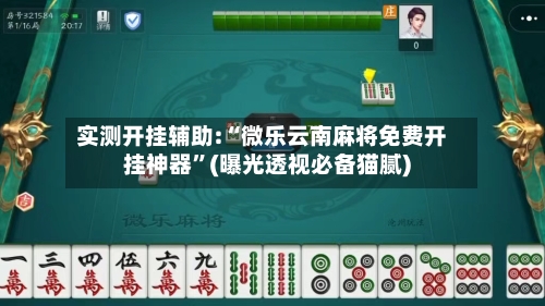 实测开挂辅助:“微乐云南麻将免费开挂神器”(曝光透视必备猫腻)-第2张图片
