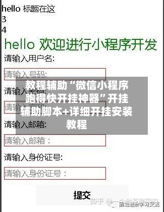 教程辅助“微信小程序跑得快开挂神器”开挂辅助脚本+详细开挂安装教程-第2张图片