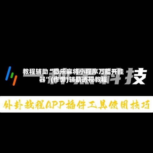 教程辅助“微乐麻将小程序万能开挂器”(作弊)辅助透视教程-第2张图片