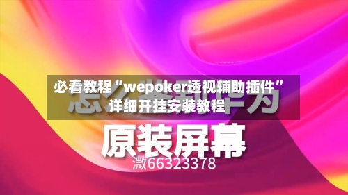 必看教程“wepoker透视辅助插件”详细开挂安装教程-第2张图片