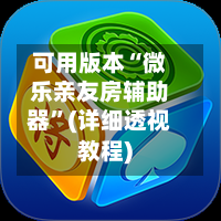 可用版本“微乐亲友房辅助器	”(详细透视教程)-第2张图片