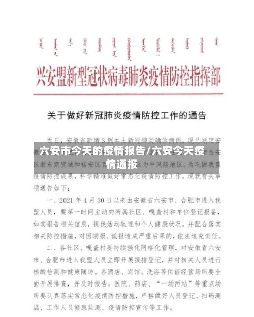 六安市今天的疫情报告/六安今天疫情通报-第2张图片