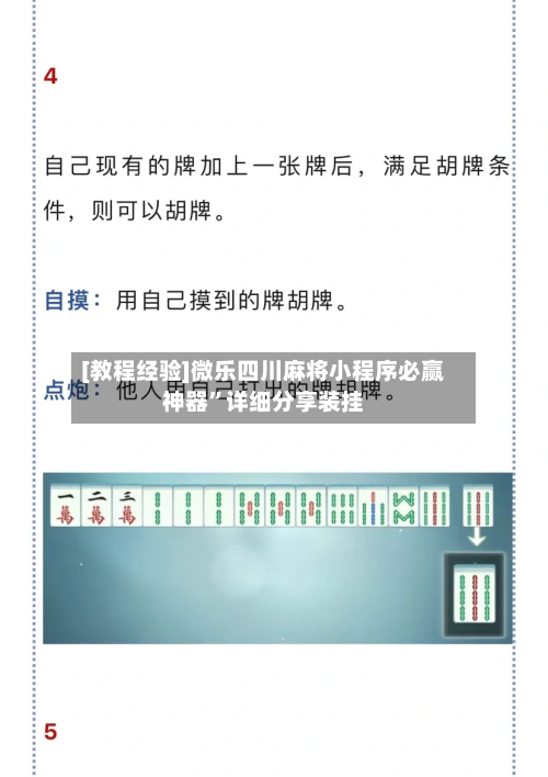 [教程经验]微乐四川麻将小程序必赢神器	”详细分享装挂-第1张图片