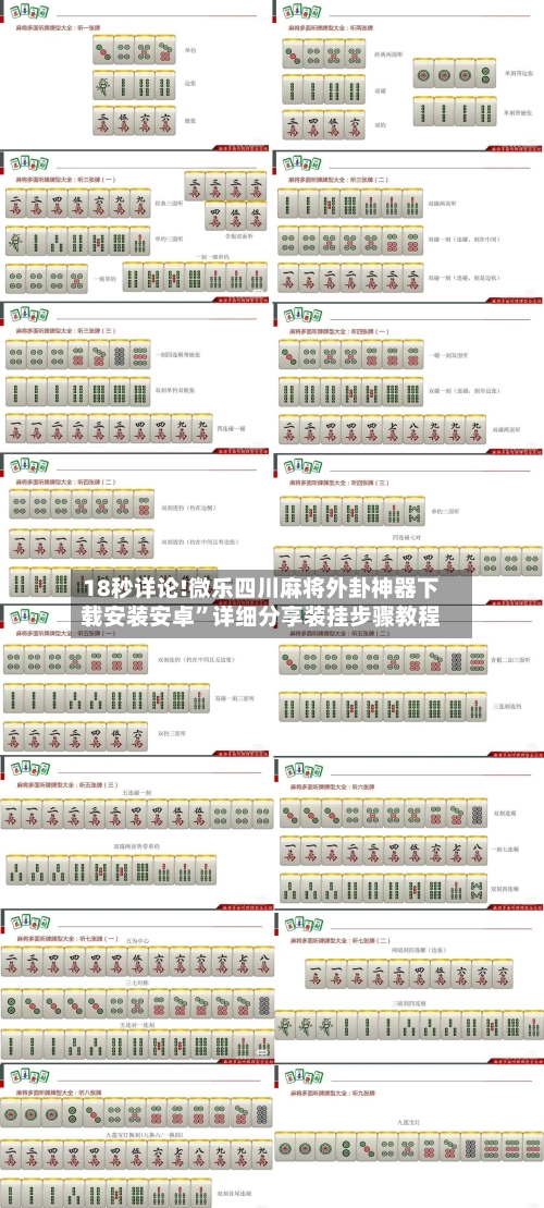 18秒详论!微乐四川麻将外卦神器下载安装安卓”详细分享装挂步骤教程-第2张图片