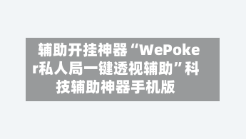 辅助开挂神器“WePoker私人局一键透视辅助	”科技辅助神器手机版-第1张图片