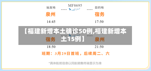 【福建新增本土确诊50例,福建新增本土15例】-第1张图片