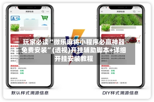 玩家必读“微乐麻将小程序必赢神器免费安装”(透视)开挂辅助脚本+详细开挂安装教程-第2张图片