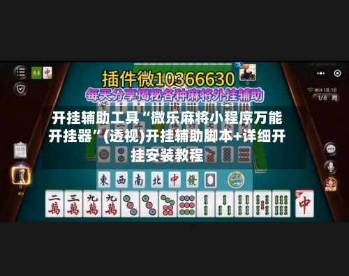 开挂辅助工具“微乐麻将小程序万能开挂器”(透视)开挂辅助脚本+详细开挂安装教程-第1张图片